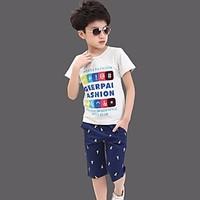 Boys\' Others Sets, Cotton Summer Short Sleeve Clothing Set