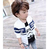 Boy\'s Casual/Daily Print Jacket CoatCotton Spring / Fall Blue / White