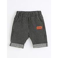 Boys\' Casual/Daily Striped Shorts-Cotton Summer