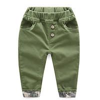 boys casualdaily solid pants cotton spring