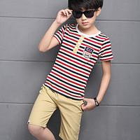 boys stripe others sets cotton summer spring clothing set