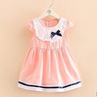 bow patchwork childrens princess dress childrens wear clothes summer 2 ...