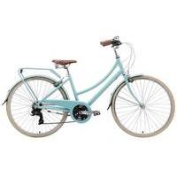 bobbin bicycles brownie 21 speed 2017 womens hybrid bike green 43cm