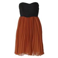 Bow Pleat Tube Dress