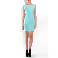 Bodycon Dress With Frill Back