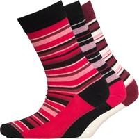 board angels womens three pack socks black multi