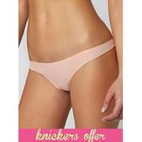 Bonded microfibre thong