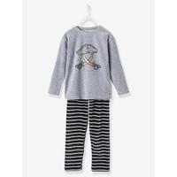 boys velvet pyjamas grey marlstriped