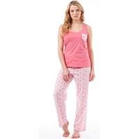 Board Angels Womens Long Pyjama Set Pink