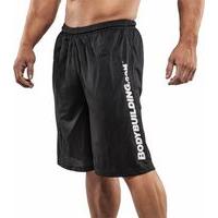 Bodybuilding.com Clothing Vertical Mesh Short Medium Black