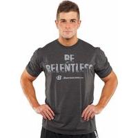 Bodybuilding.com Clothing Be Relentless Tee 2XL Charcoal Heather