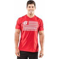 Bodybuilding.com Clothing Flag Tee Medium Red