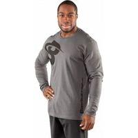 bodybuildingcom clothing b swoosh long sleeve tee medium heavy metal