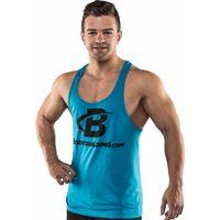 Bodybuilding.com Clothing B Swoosh Premium Stringer Tank Small Turquoise