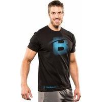 Bodybuilding.com Clothing B Faded Tee Medium Black/Turquoise