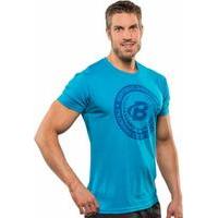 bodybuildingcom clothing b swoosh academia tee large turquoise