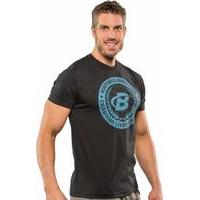 Bodybuilding.com Clothing B Swoosh Academia Tee Medium Black