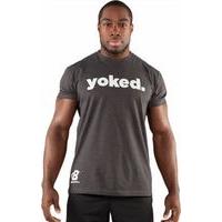 bodybuildingcom clothing yoked tee 2xl charcoal