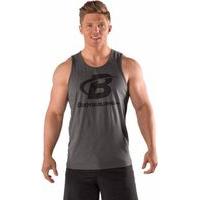 Bodybuilding.com Clothing B Swoosh Tank Large Heavy Metal