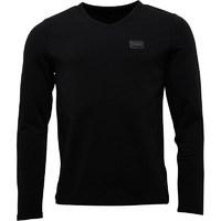 born rich mens long sleeve bloodstone top black