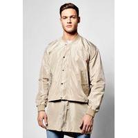 Bomber With Zip Off Hem - stone