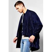 Bomber With Zip Off Hem - navy