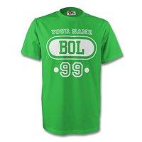 bolivia bol t shirt green your name kids