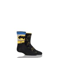 Boys 2 Pair SockShop DC Comics Mix Batman Socks
