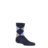 Boys and Girls 1 Pair Falke Cotton Argyle Socks