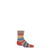 Boys And Girls 1 Pair Falke Striped Cotton Socks