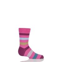 Boys And Girls 1 Pair Falke Striped Cotton Socks