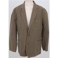 Boden, size 44R brown pinstriped cotton jacket