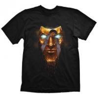 BORDERLANDS Men\'s Handsome Jack Golden Mask T-Shirt, Extra Large, Black