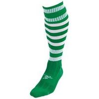 Boys Size Green Gold Hooped Football Socks