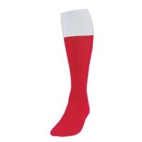 boys size red white turnover football socks