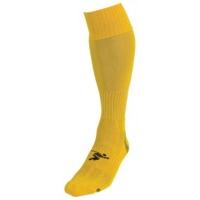 boys size yellow plain football socks