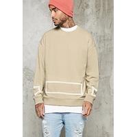 Boxy Square Print Sweatshirt