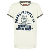 Boys K-Tiger Lake Applique T-Shirt in Ivory  Tokyo Laundry Kids