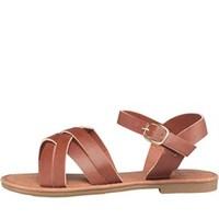 Board Angels Girls Ankle Strap Strappy Sandals Tan