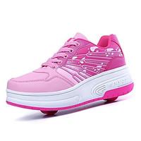 Boys Girls Sneakers Fall / Winter Roller Skate Shoes Outdoor / Athletic Hook Loop / Pink / Blue / Skate Shoes