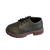 boys oxfords comfort pu casual black green camel