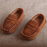 boys flats moccasin suede casual peach light brown khaki