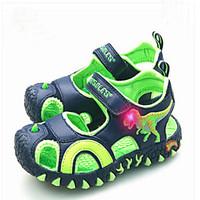 Boy\'s Sandals Children 3D Dinosaur Shoes Kids Comfort PU Summer Casual Outdoor clothing Cartoon Comfort Royal Blue Green/Blue Flat