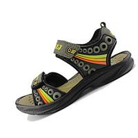 Boy\'s Sandals Spring / Summer Comfort PU Casual Flat Heel Magic Tape Brown / Green / Gray Sneaker