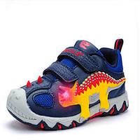 Boys\' Sneakers Comfort Cowhide Fall Winter Casual 3D Dinosaur Lighting Eyes Shoes Kids Running Sport Shoes