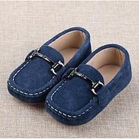 boys flats comfort suede casual black blue