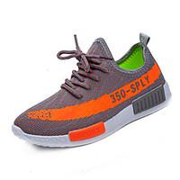 Boy\'s Athletic Shoes Casual Light Soles Tulle Shoes Fashion Running Shoes Flat Heel Lace-up Blue / Gray