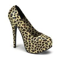 bordello teeze 35 cheetah print round toe platform court shoes