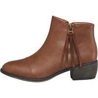 Board Angels Womens Zip Trim Boots Tan