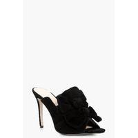 Bow Detail Mule Heel - black